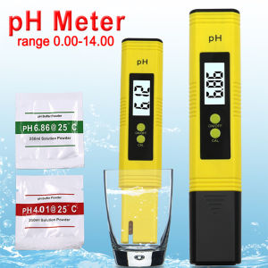 0-14 PH Meter Digital PH Measuring Water Quality Purity Automatic Calibration Aquarium Pocket Pen for Laboratory Aquarium Pool