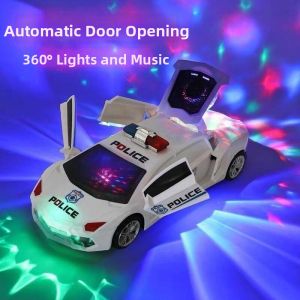 JUNENGLIANG | Rotating Multidirectional Police Car Electric Toy with Music and Lights