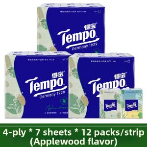 Tempo | Applewood Scent Handkerchief Tissues 36 Packs 4 Ply