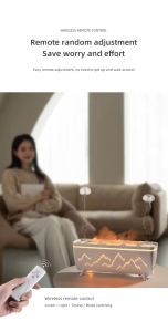 เครื่องทำความชื้นแบบไฟฟ้าหัวฉีดคู่เครื่องพ่นอโรมาสำหรับแมงกะพรุนหลอดเปลวเทียนดิฟฟิวเซอร์น้ำมันเครื่องอโรมาเธอราพีในบ้าน