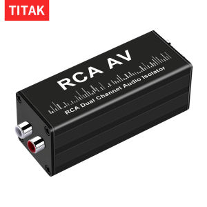 TITAK | Portable Professional 3.5mm Aux Ground Loop Isolator Hum Eliminator Audio Signal Isolator Noise Filter for Musical Gear