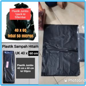 (TERMURAH isi 50 LEMBAR) PLASTIK HITAM JUMBO HD TANPA PLONG 40 X 60 CM / PLASTIK PACKING ONLINE UKURAN JUMBO / PLASTIK PACKING JUMBO / PLASTIK SAMPAH / PLASTIK HITAM JUMBO /PLASTIK PACKING MURAH / PLASTIK BESAR / KANTONG PLASTIK MURAH / GROSIR KANTONG