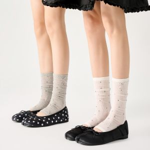 CHEZHURIJI | Summer Thin Breathable Polka Dots Ankle Socks