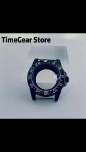 40mm PVD Black SUB GMT Case Ceramics Bezel Sapphire Crystal 120 Click Compatible VH31 NH34 NH35 NH36 ETA 2824 PT5000 Movements