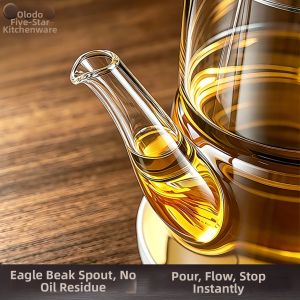 Olodo | Borosilicate Glass Oil Dispenser Non-drip