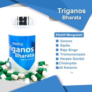 100% ORIGINAL - TRIGANOS BHARATA  - OBAT HERBAL KENCING NANAH GONORE SIPILIS RAJA SINGA