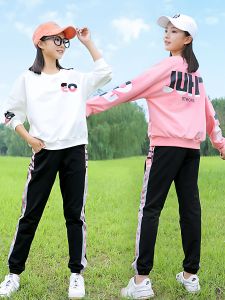 Teenage Girls Spring Sports Casual Wear School Uniform Style 12 Years Old Student 13 Years Old Adolescent 15 Years Old Youth