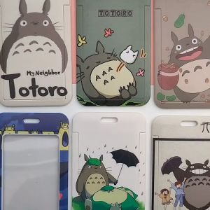 My Neighbor Totoro Touch n Go Card Holder Lanyard Student Bus Card Case Key Chain Access Card Cover龙猫挂绳卡套