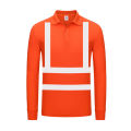 Long Sleeve Reflective T-Shirt Eco-Friendly Cotton Construction Site Engineering Workwear Safety Protection Clothing. 