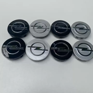 Logo chụp mâm xe ô tô Opel 2 màu bạc đen – đủ size 65mm 60mm 58mm – lắp vừa khít bền đẹp