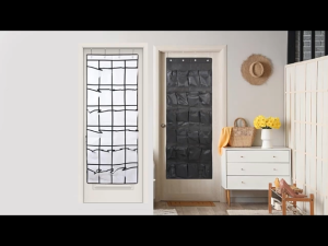24 Pockets Large Size Over The Door Hanging Shoe Rack Organizer Storage Shoe Holder