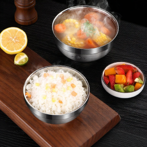 Thickened Double-layer Food and Soup Bowl