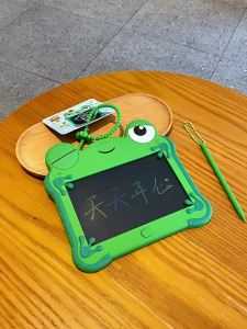 Bandai | Toy Story 5 Frog Lilypad LCD Tablet Keychain Erasable Drawing Toy Boys Puzzle Drawing Erasable Handwritten Bag Pendant Toys Gift