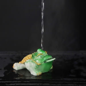 Fortune Golden Toad Color Changing Teaware Ornament
