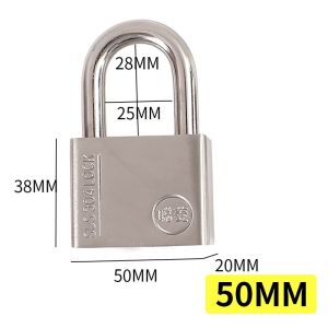 Stainless Steel Pad Lock Anti Rust Anti Cut Heavy Duty Lock with Keys