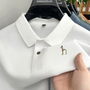 เสื้อโปโลชายคุณภาพดี ลดราคาพิเศษ ลายสุนัข ปกเสื้อเชิ้ต แขนสั้น ผ้าฝ้าย 100% เสื้อยืดแฟชั่นฤดูร้อน สไตล์ธุรกิจ ทันสมัย เสื้อผ้าผู้ชาย