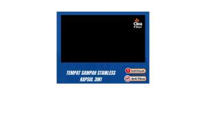 TEMPAT SAMPAH STAINLESS 3 WARNA TONG SAMPAH STAINLESS KAPSUL 3IN1