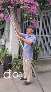 Cây sào dài 3m cắt tỉa cây chuyên nghiệp Inox 304 cao cấp bền bỉ gồm 3 đoạn kết nối linh động