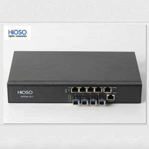 HiOSO HA7004T 4port Epon ftth olt AC100-240V Access 256onus 4pon olt work with EPON XPON onu PX20+++++ PON SFP moules