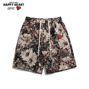 CHARLES JANGS HAPPY HEART | Loose Summer Hawaiian Shorts