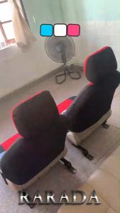 ชุดหุ้มเบาะคู่หน้าเเบบผ้า เบาะนั่งหน้ารถคู่หน้า 4 ชิ้น/เซ็ต ผ้าคลุม สําหรับเบาะรถยนต์ 4ชิ้น มีให้เลือก 4 สี