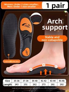 ZHIHAOEN | Arch Support Shock Absorbing Mens Shoe Insoles