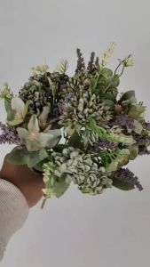 Pom-Pom Vintage Cabang 5 Bunga Anyelir Artifisial: Dekorasi Wedding & Home Decor