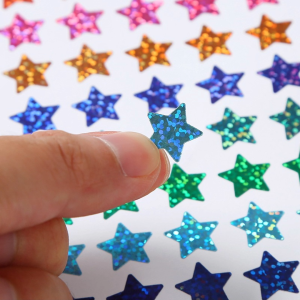 960/1350pcs Children Reward Forehead Decal Laser Star Reward Reward Behavior Star Sticker