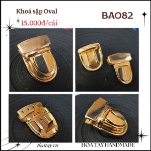Khoá Sập Oval BA082– Điểm nhấn thanh lịch cho túi handmade