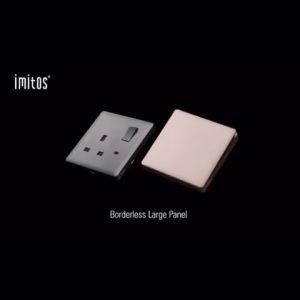 imitos BR Series 13A 250V 1Gang Switched Socket Neon  Sirim Approved Suruhanjaya Designed by British White BlackGrey Color genlighting
