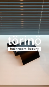 torino Premium Bathroom Accessories Stainless Steel 304 Tissue Holder T7 Series Pemegang Tisu Matte Black 纸巾架