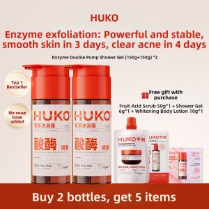 HUKO | Acne-Reducing & Exfoliating Bath Wash for Skin Smoothing