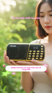 Loa Craven 853 (3 pin) thẻ nhớ 8G cop sẵn file nghe List bấm bài