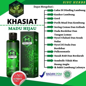 MADU HIJAU ASLI OBAT LAMBUNG KRONIS KANKER LAMBUNG MAAG KRONIS DAN GERD BPOM
