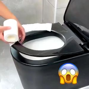 【READY STOCK】50PCS Disposable Toilet Cushion Travel Portable Toilet Sticker Cushion Paper Waterproof Universal Toilet Cover