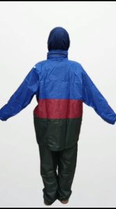 JAS HUJAN PENGUINS 808 KOMBINASI SETELAN JAKET CELANA PENGUINS UKURAN XXL BAHAN PARASUT NYLON