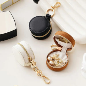 Jewelry Storage Box Portable Mini Jewelry Storage Box Good Quality Earring Ring Organizer Waterproof PU Leather Bag For Travel