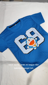 Baju Kaos Distro Anak Laki Laki Karakter Doraemon Number 69 - Kaos Anak Cowok Keren 1 - 10 Tahun