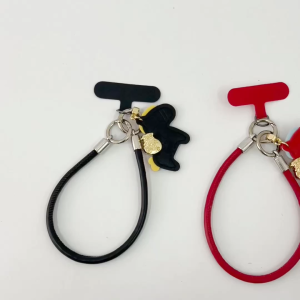 (READY STOCK) Tali Pendek Leather Fon Sarung Cute Horse Charm Fortune Bag Phone Chain Strap Hanging Wrist 可爱小马手机链