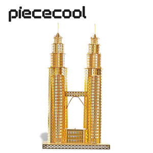 new Piececool 3D Puzzle Metal DIY Petronas Towers Building Kit for Adult Model Kit Teen Toys