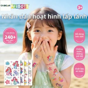 CHUNCAN | Nhãn Dán Xăm Tạm Thời Hình Ngựa Đơn Quyền Đẹp Dễ Thương Vẽ Tay