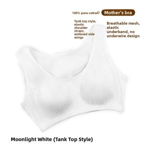 JINLANTING | Pure Cotton Front-Opening Elderly Bra Vest Style
