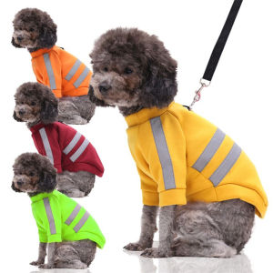 Reflective Nighttime Pet Clothes Teddy Bichon Corgi Pomeranian Cat Small Medium Dog Clothes Pulling Harness Casual Style