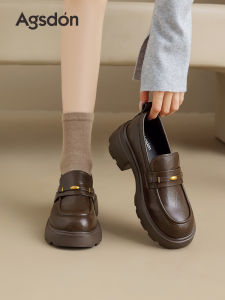 Agsdon | Thick Sole Loafers Womens British Style Flats
