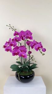 Akara Dokmaii กระถางกล้วยไม้ประดิษฐ์ กระถางดอกไม้ปลอมตกแต่งบ้าน