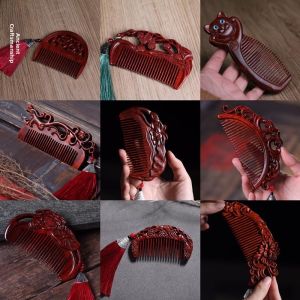 Sandalwood Carved Wood Handmade Comb