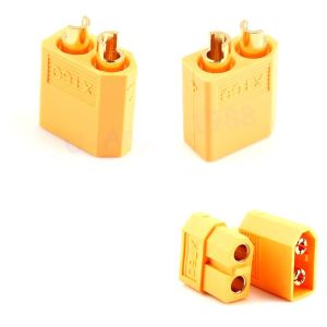 Bộ 20 Đầu Nối XT60 Đực Cái Dạng Đạn Bộ Phích Cắm Cho Pin Lipo RC 10 Cặp Nylon Bền Chắc Dùng Cho Đồ Chơi Điều Khiển Từ Xa Ô Tô