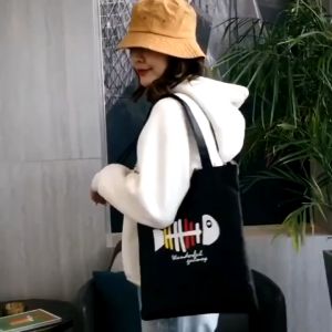 LNL Cute Tote Bag Shoulder Bag Girl Student Canvas Bag Women School Bag Korean Style Tuisyen Bag Beg Perempuan Murah