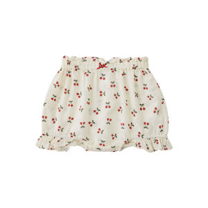 YOEHYAUL | Summer Fashion Loose Cherry Fruit Print Girls Dress Set