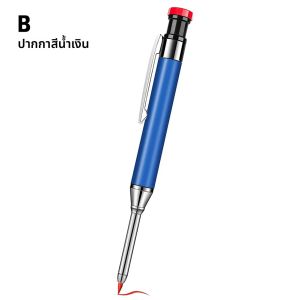Solid Carpenter ดินสอสําหรับ Deep Hole MARKER ปากกาเติม Leads เครื่องหมายเครื่องมือไม้หลุมลึกดินสอโลหะ